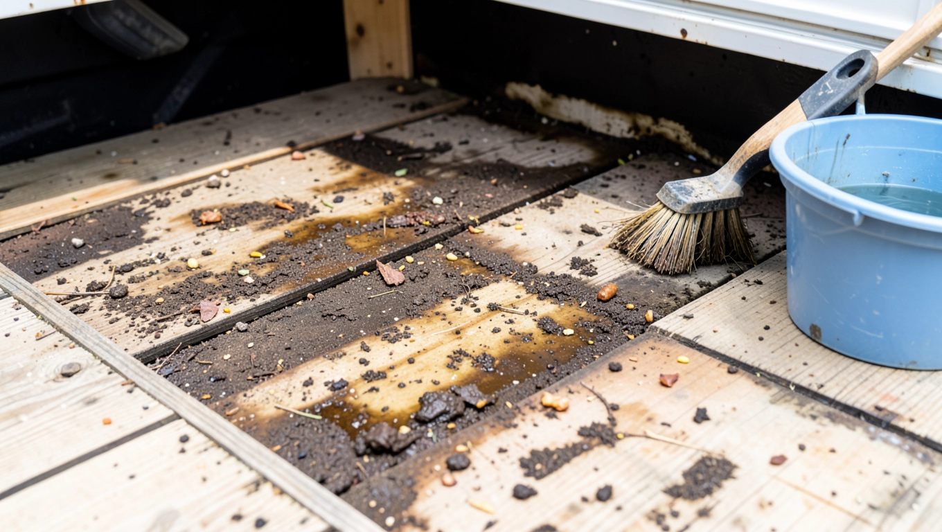 konserwacja podłogi przyczepy kempingowej