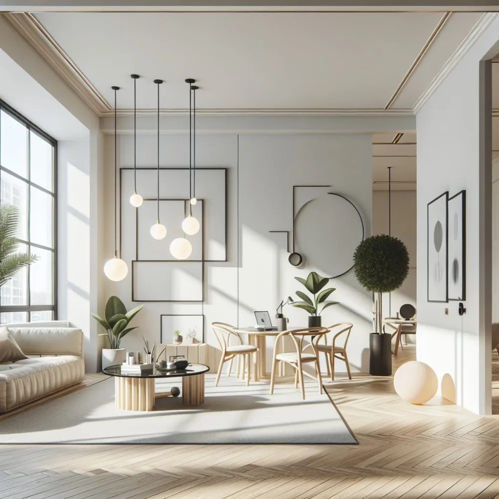 minimalistyczne wykończenie wnętrz