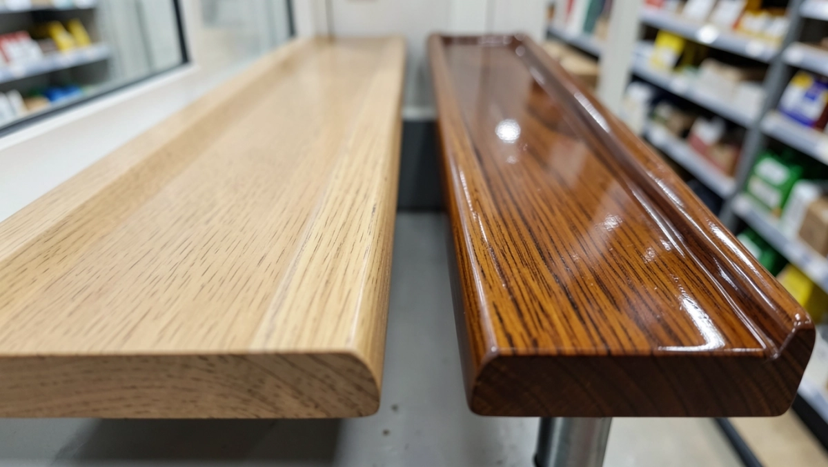 parapet drewniany olejowany czy lakierowany