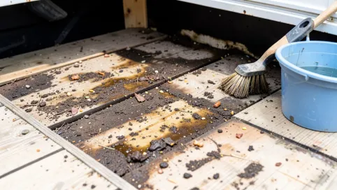 konserwacja podłogi przyczepy kempingowej